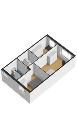 Floorplan - Buffelstraat 43, 1338 JH Almere